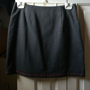 Gray beaded skirt